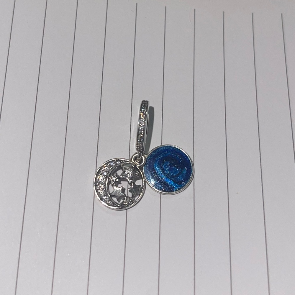 Vintage night sky charm